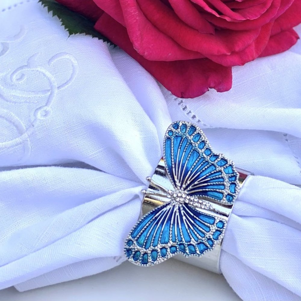 Trish Scully Mariposa Napkin Ring Set of 2